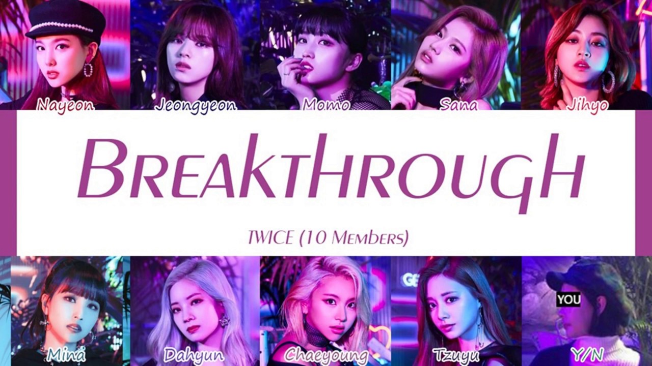 Twice 10 Members Breakthrough Color Coded Japanese Rom Esp Eng Youtube