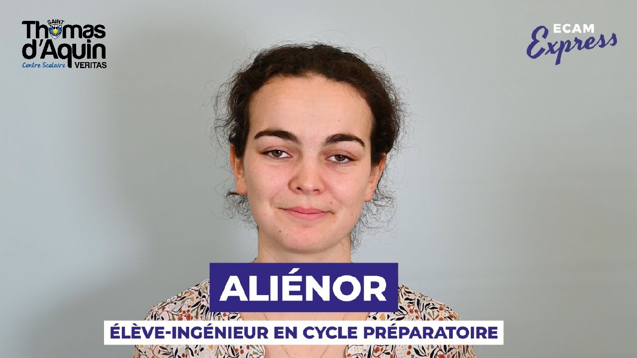 Aliénor, élève en cycle préparatoire ECAM Arts et Métiers à Sup’Saint ...