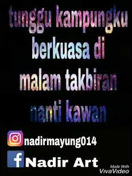 Story wa rindu malam takbir