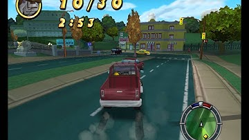 Simpsons Hit & Run Gameplay - Monkeys (HD)