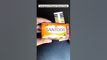 Testing pH of Viral Soap Of India - Santoor Soap #santoor#indiashort #popular #soapasmr #soaps #fail