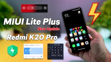 MIUILite Plus on Redmi K20 Pro Review | MIUI Lite Plus V4 Review, MIUI 13 Launcher, Battery Profiles