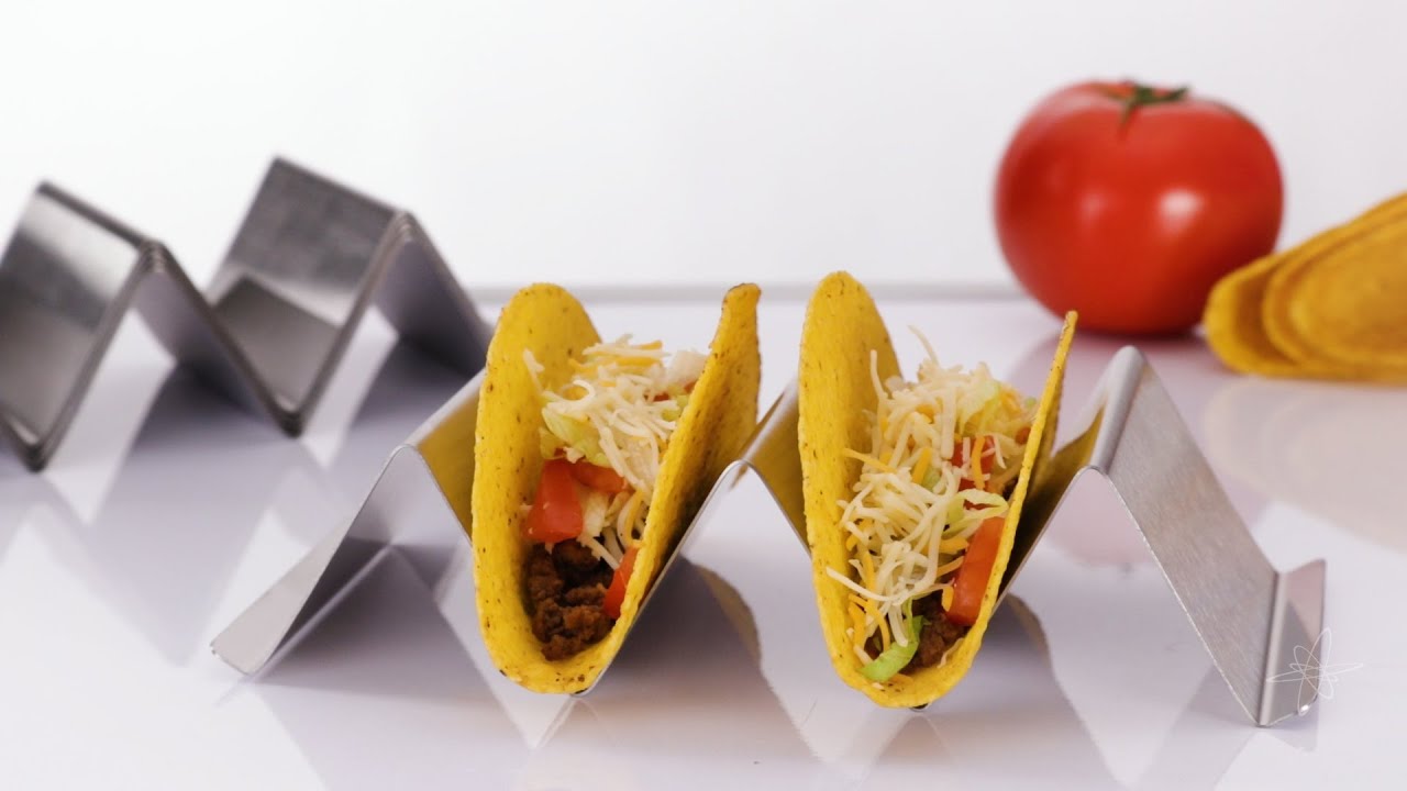 6pk California Home Goods Stainless Steel Taco Holder Stands