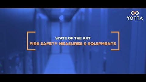 Inside Yotta NM1 Datacenter - Fire Protection & Safety Measures