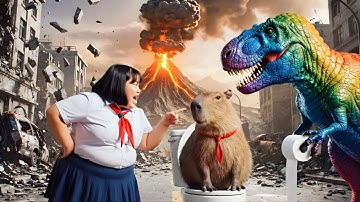 Capybara và khủng long tận thế #capybara