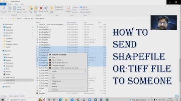 How to send or Email Arcgis shapefile data or Tiff file to someone