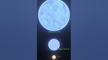 star size Beta Centauri Vs. Sun #shorts