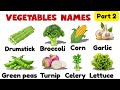 Vegetables Names Part 2 | Learn 20 More Vegetables for Kids #vegetablesnames 