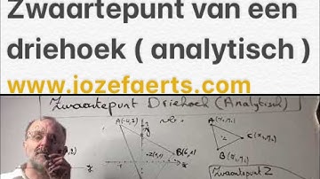 398 Zwaartepunt van een driehoek ( analytisch )