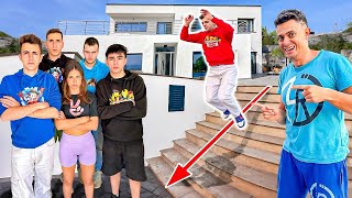 ¿QUÉ YOUTUBER de la MÁXIMO HOUSE 3.0 SALTA MÁS?🤸(Casa de Arta Game) *PARKOUR* screenshot 5