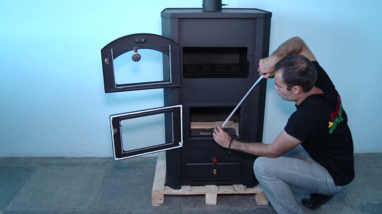 Presentation Of Wood Burning Boiler Stove With Oven Prity Fg W20