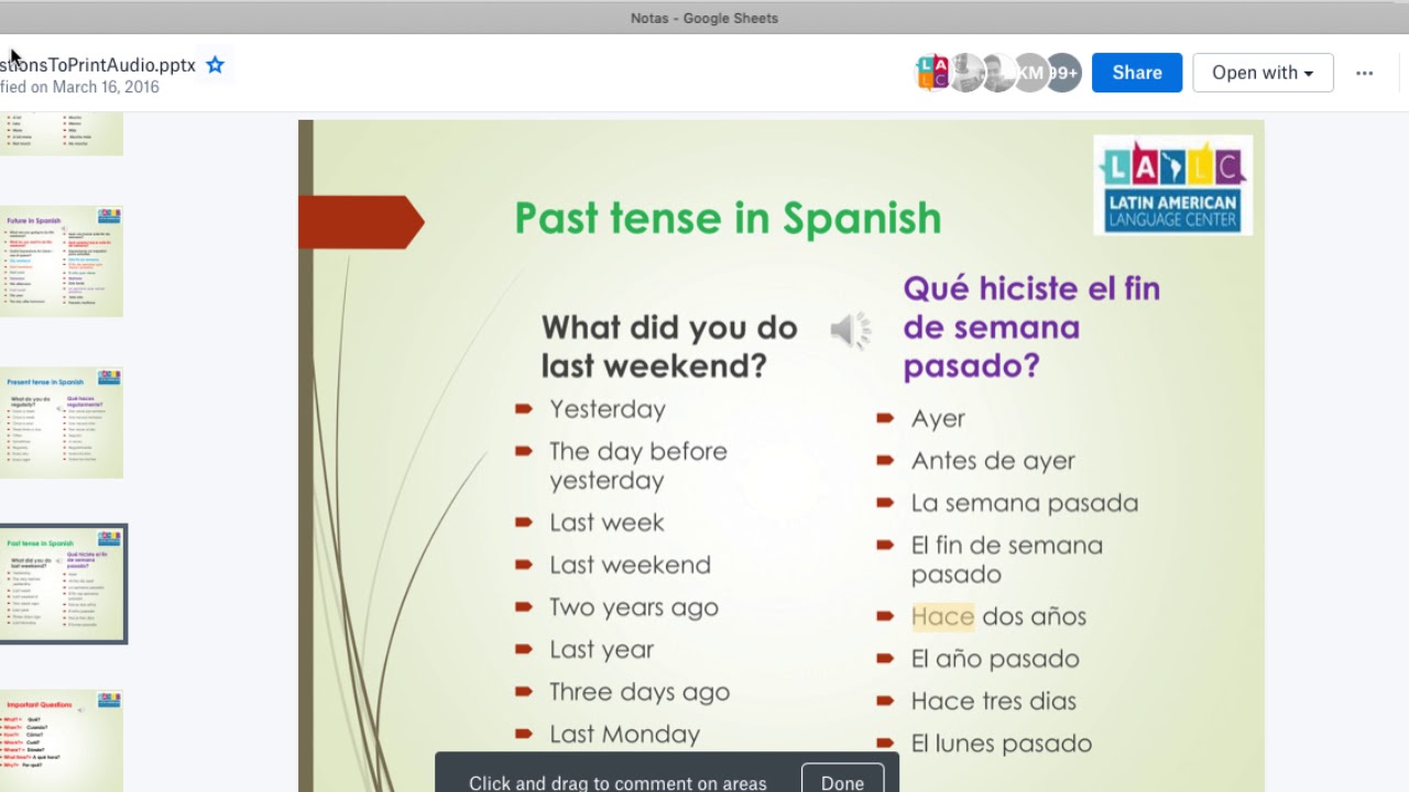 How to ask questions in the Spanish Past Tense YouTube