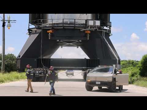 Starship 40 Close Up Views Post 6 Engine Static Fire Test Flight 13 Ship Starbase Texas 4k