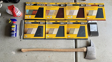 How to polish an Axe with No power tools