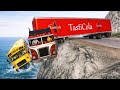 BeamNG.drive | 😱l Bus on Dangerous Cliff Roads | 🔥 Extreme Crash Test |#89