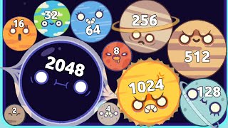 PLANETS MERGE 3D - ASMR Gameplay (Stars Evolution, Level Up Planet Balls 2048) screenshot 4