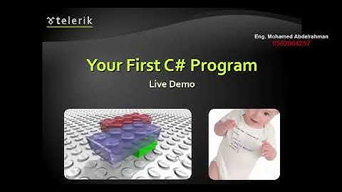 C# Lecture 1 - Introduction to c# and Visual Studio
