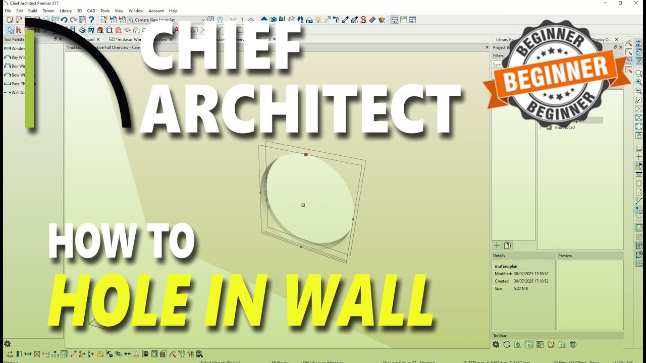 Chief Architect How To Hole In Wall - YouTube