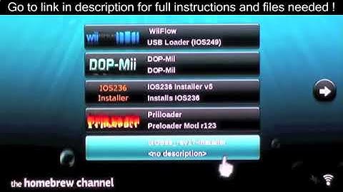 How to Soft-mod your 4.3u Wii Tutorial Step 3- Before Installing USB loaders Simple way to mod!