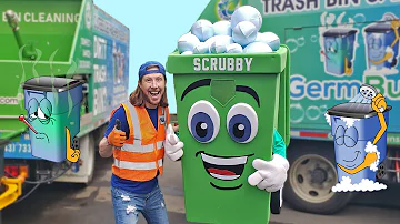 Germ Bust Garbage Bin Trucks | Handyman Hal Cleans Garbage Bins with Germ Bust My Bins