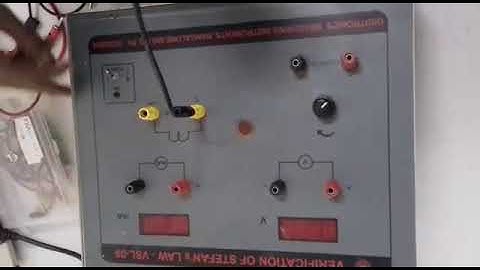 Stefans law experiment