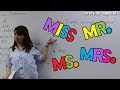 Como usar mr mrs ms miss  diferencia entre mrs ms miss  clase en vivo