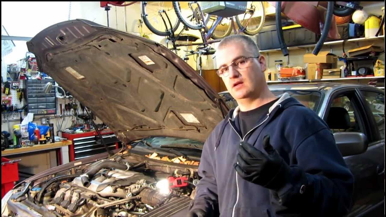 Honda Accord thermostat replacement - YouTube