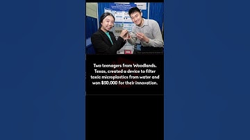 Two Teenagers created device to filter plastic out of water #science #sciencefacts #microplastic