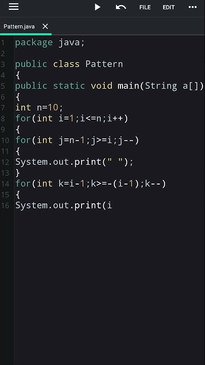 #Shorts🔥 Java Program Print Numbers 1 to 10 Triangle Shape using for ...