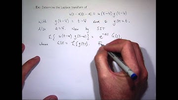 Second shifting theorem: Laplace transforms