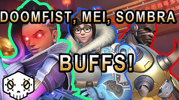 NEW SOMBRA BUFFS! DOOMFIST AND MEI BUFFS! OVERWATCH PTR CHANGES