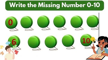 Missing Number worksheet 0-10/Preschool worksheet/ counting game for kindergarten/math worksheet