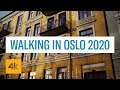 WALKING IN OSLO (2020): RELAXING WALK AROUND OSLO, VULKAN WINTER-SUN (NO TALKING)