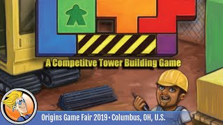 LOTS: A competitive Tower Building Game -  game overview at Origins Game Fair 2019