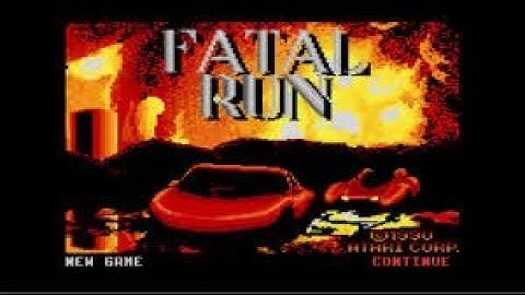 Fatal Run Atari 7800 1990