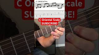 C oriental scale #shorts #guitarlesson #guitar #learn #oriental #music #backtoschool #