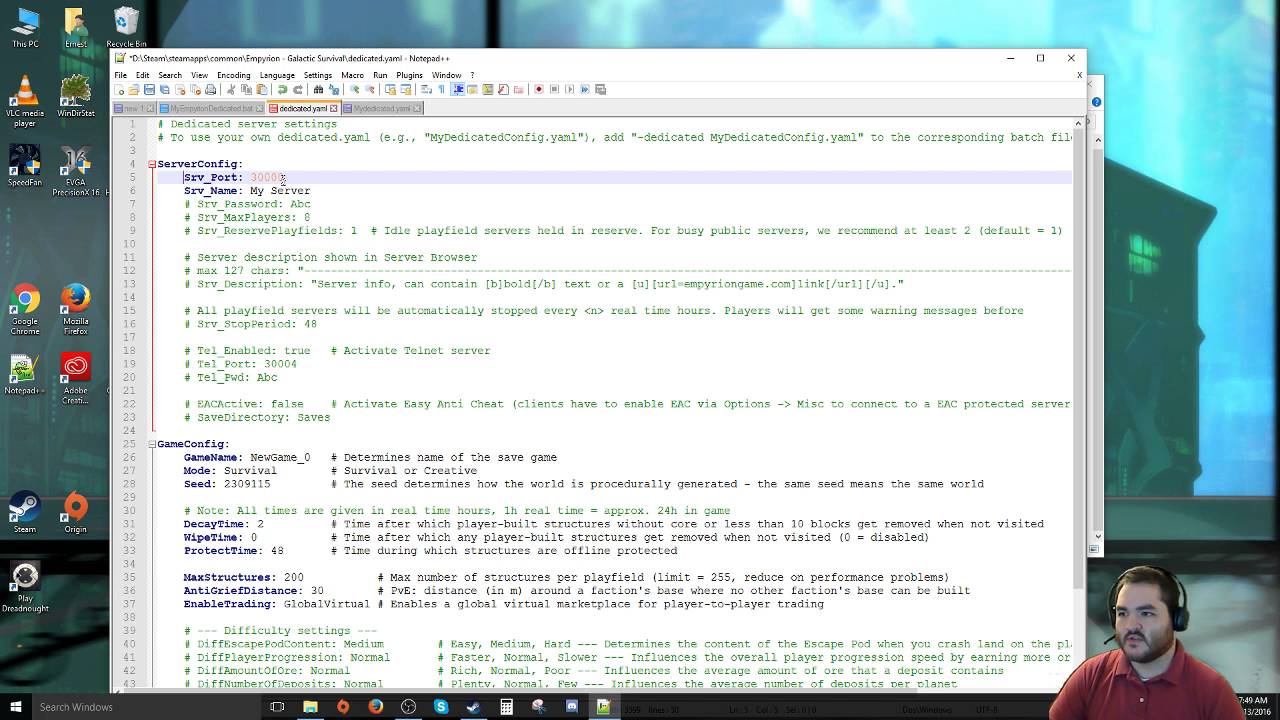 How to setup a dedicated server for Empyrion Galactic Survival (Alpha