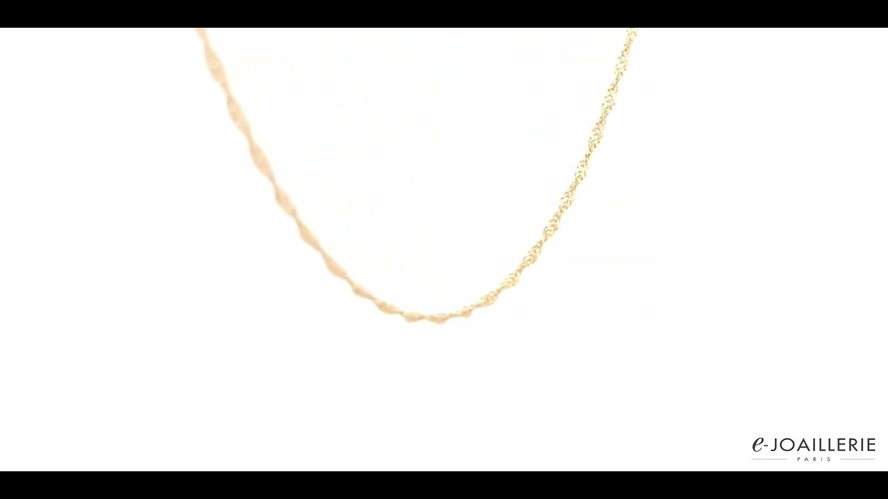 Chaîne En Or Jaune 18 Carats 50 Cm - Neuf Avec étiquettes MONDE PETIT