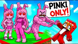 STUCK on ONE CHUNK with PINKI SPRUNKI FAMILY...