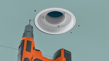 ERGOVENT hidden diffuser installation with plastic duct system