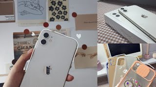Unboxing Iphone 11 White And Accessories Aesthetic Youtube