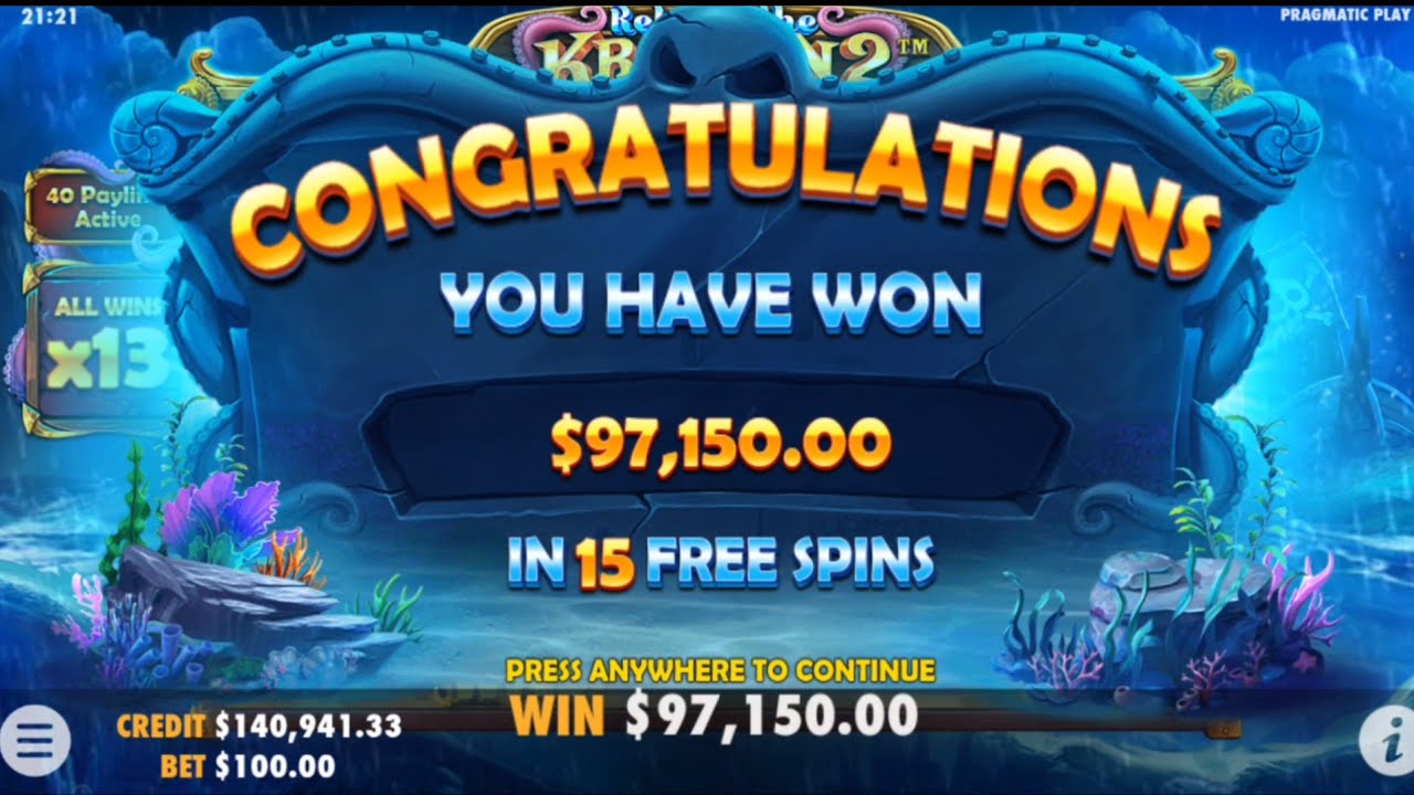 RELEASE THE KRAKEN 2!! MEGA BIG WIN!! PRAGMATIC PLAY!! ✌️ 