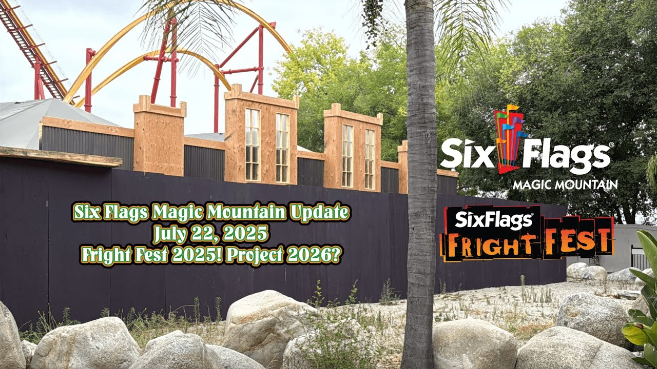 Six Flags Magic Mountain Update - July 22, 2025: Fright Fest 2025 ...