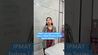 IPMAT 2026 Rapid Revision : Master QA &amp; VA in 3 Weeks! 📚 | IPMAT 2026 Last 30 Days Strategy #shorts