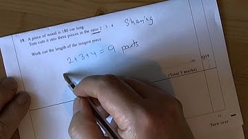 Foundation Unit 3 Nov 2009 Calculator Q19 - Sharing in a given Ratio.wmv