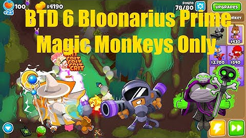 BTD 6 - Bloonarius Prime Magic Monkeys Only