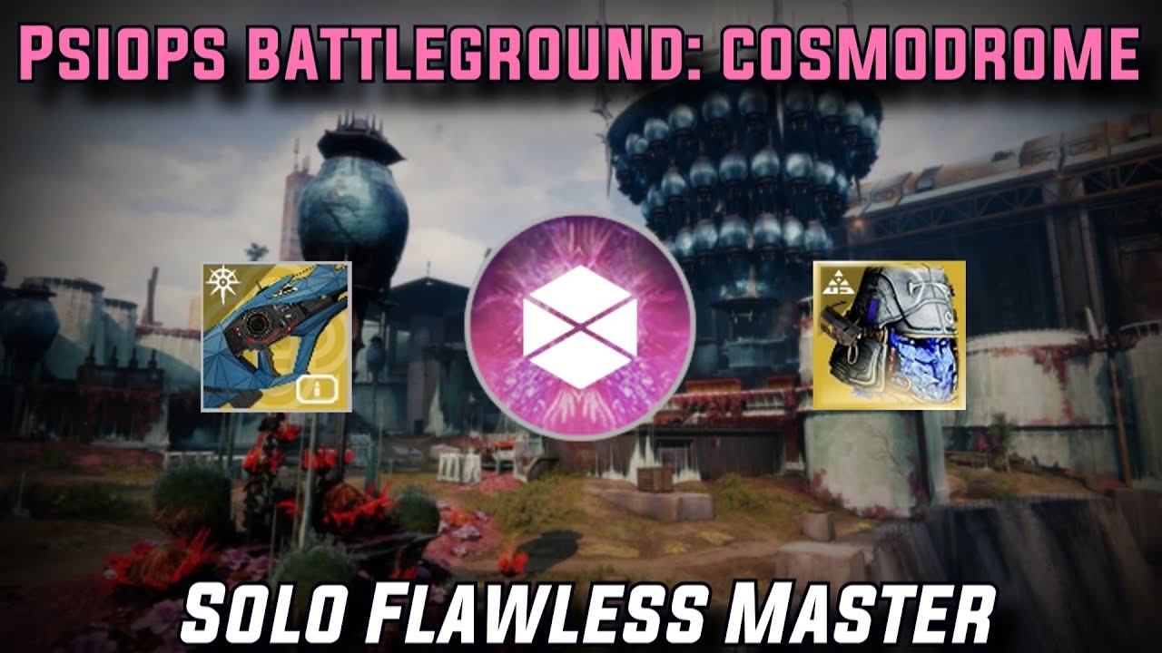 Solo Flawless Master PsiOps BG Cosmodrome Prismatic Titan w/ Cadmus Ridge Lancecap [Destiny 2]