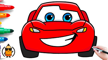 How To Draw Lightning McQueen For Beginners | Easy Drawing Tutorial