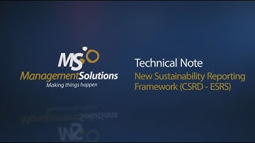 New Sustainability Reporting Framework (CSRD - ESRS)