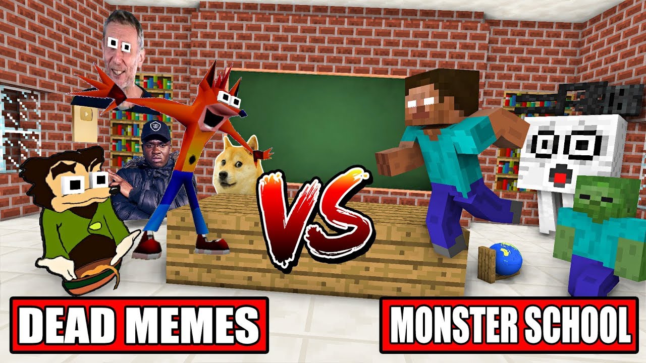MONSTER SCHOOL VS DEAD MEME - Minecraft Animation - 